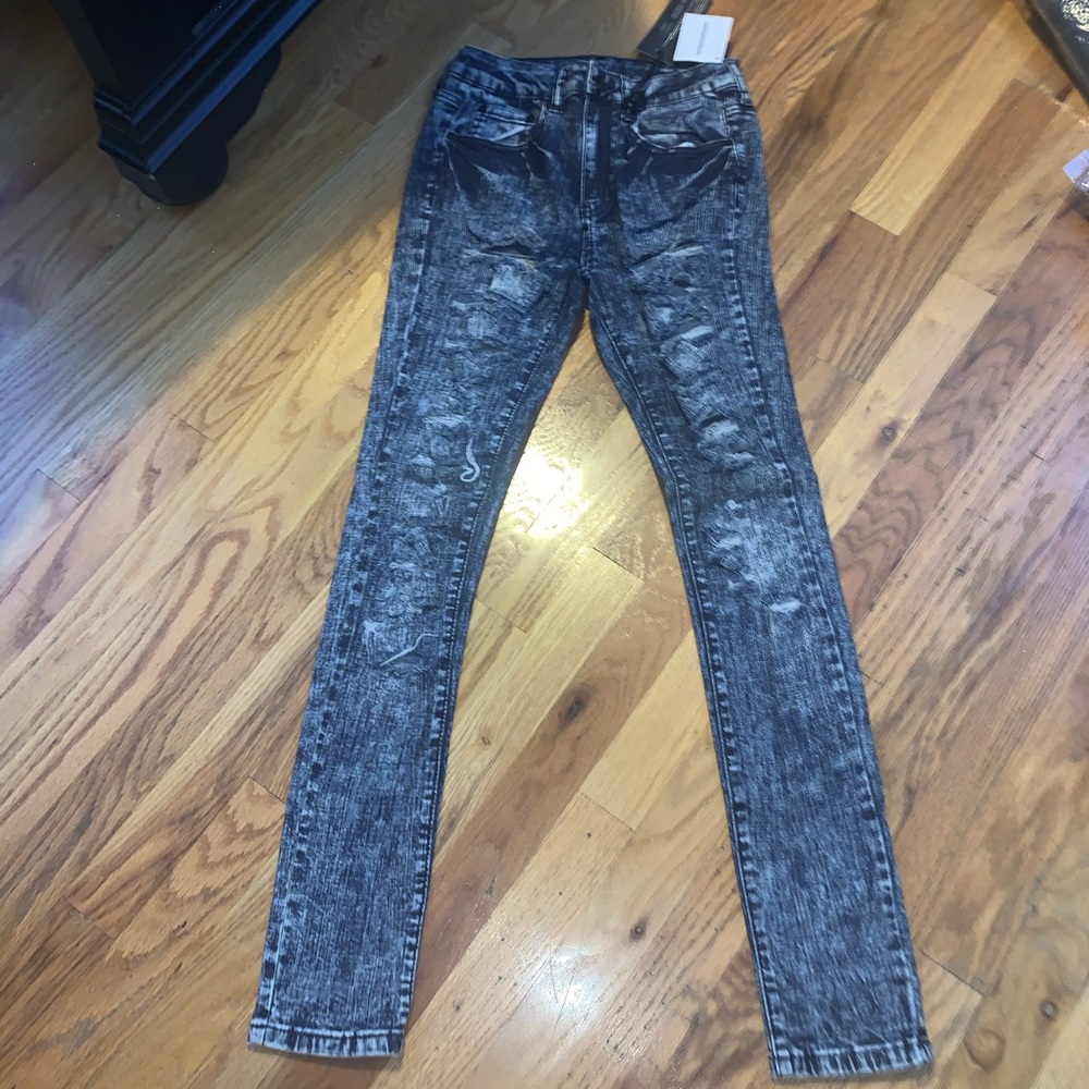 Aphrodite Ripped Dark Denim Jeans NWT